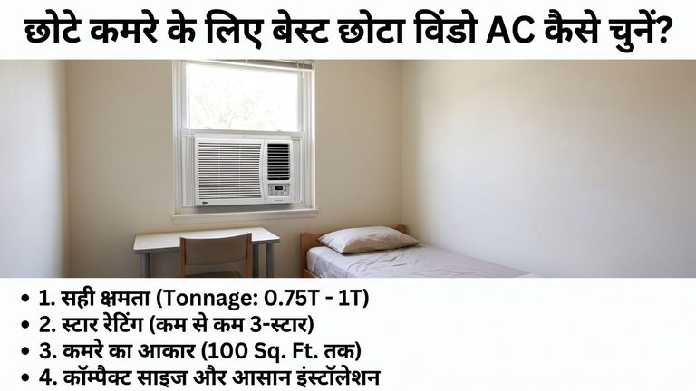 Window AC Small Size: छोटे कमरे के लिए सबसे अच्छा छोटा विंडो AC कैसे चुनें?